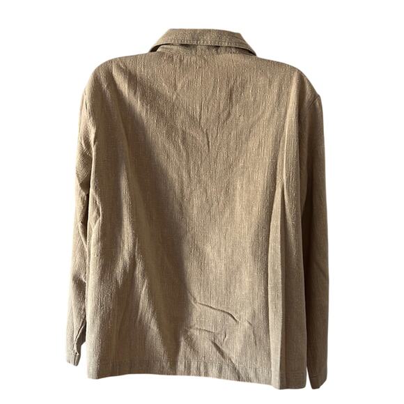Sport Timer Vintage Beige Lightweight Jacket Blazer Woman Size Medium - Picture 4 of 8